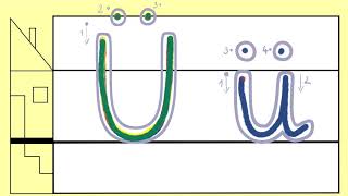 Ü ü - Buchstaben in Grundschrift bewegungsrichtig schreiben ✍? („Ü“ wie Überraschungsei) ??‍?