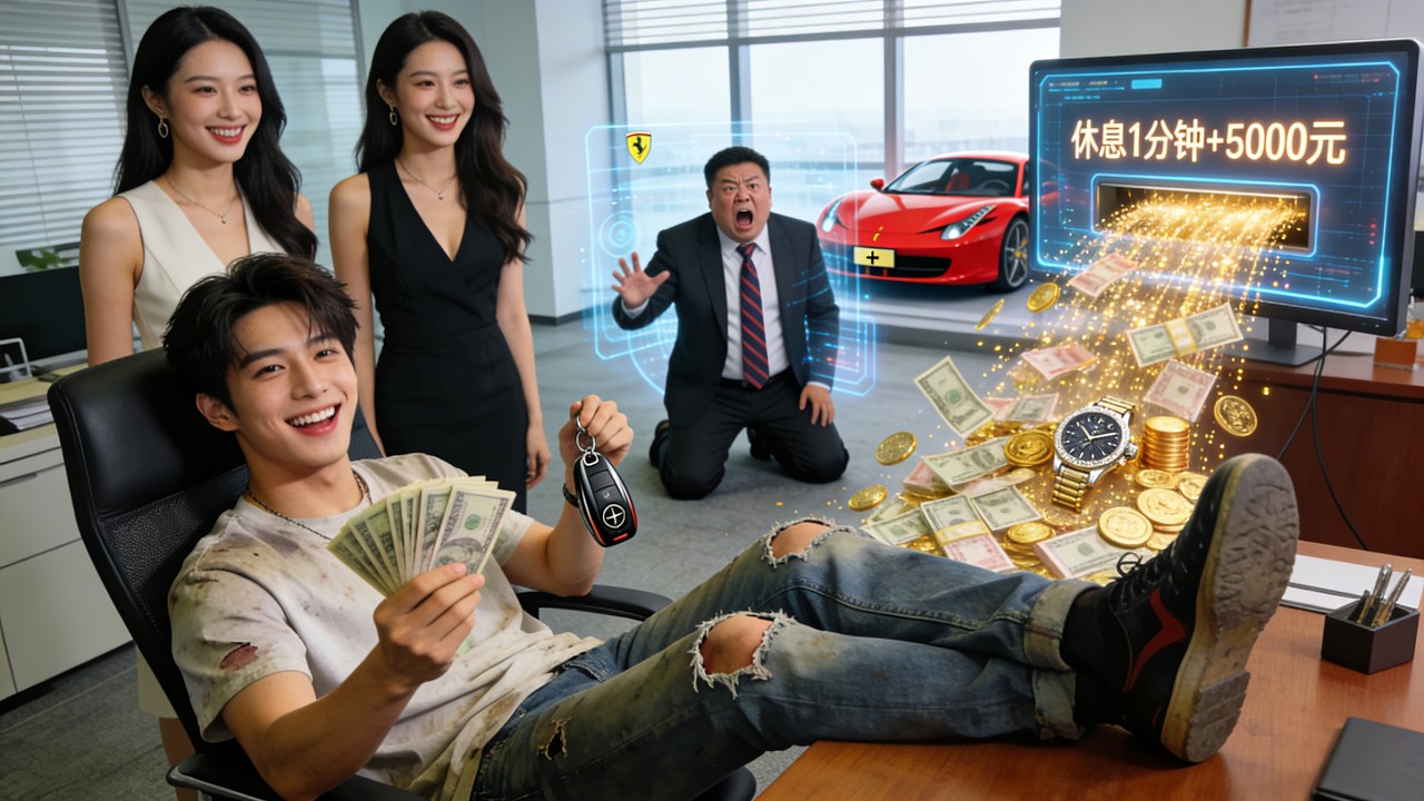 摸魚系統：休息越久，獎勵越多！