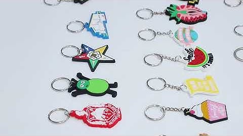 Factory Custom Soft PVC Keychain Key Chain / Rubber Keychains / Silicone Keyring