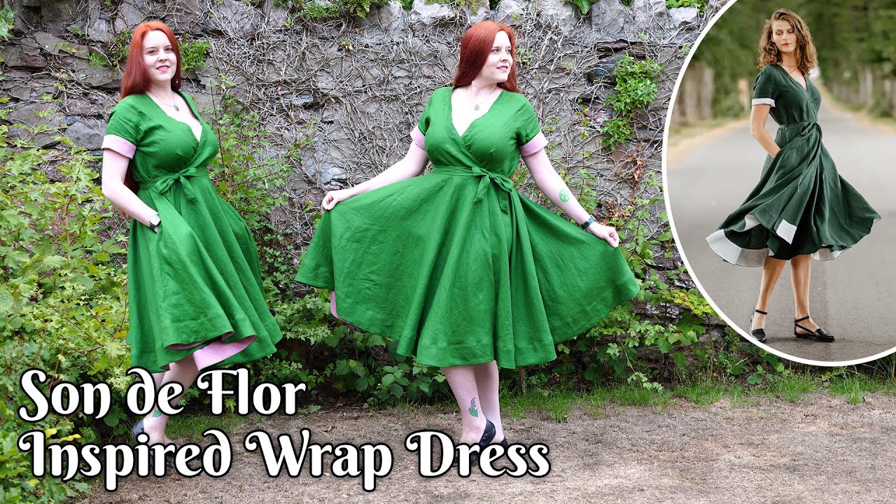 chinese dress ladies Elodie Wrap Dress Pattern