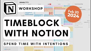 How to BUILD a Timeblocking planner with Notion | Stay focused with timeblocking! ✨