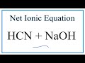 Net Ionic Equations and Electrolytes