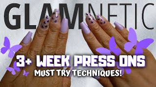 How to Get Your Press On Nails to Last 3 Weeks! | *Honest* Glamnetic Nail Review