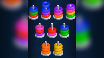 StaColor - 3D Color Hoop Sort Gameplay #8