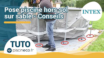 Quelle Epaisseur de sable sous une piscine hors-sol ?