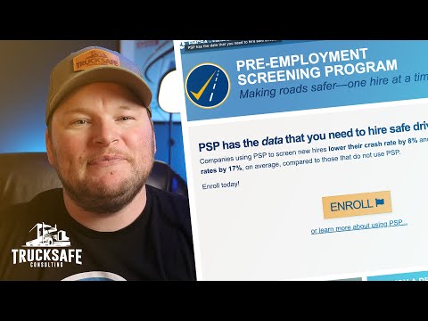 What is the DOT's pre-employment screening program (PSP)?