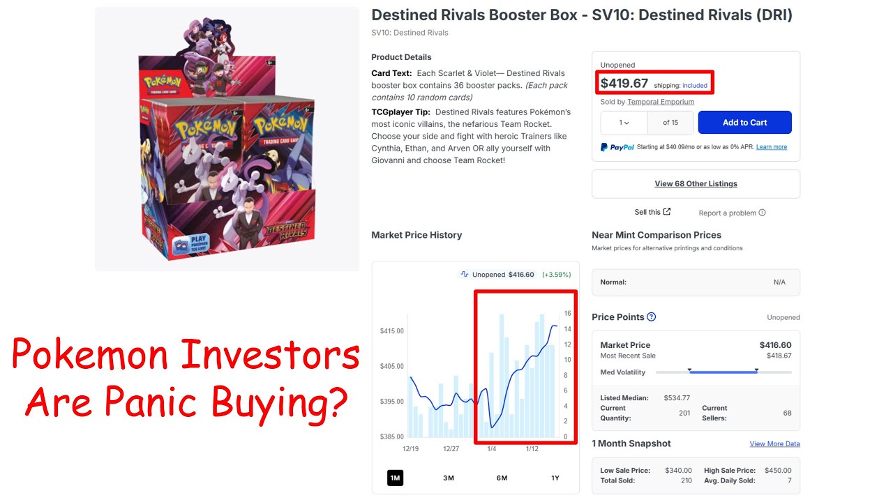 Pokemon Investors Are Dumping Money Into Destined Rivals, Prices May Skyrocket