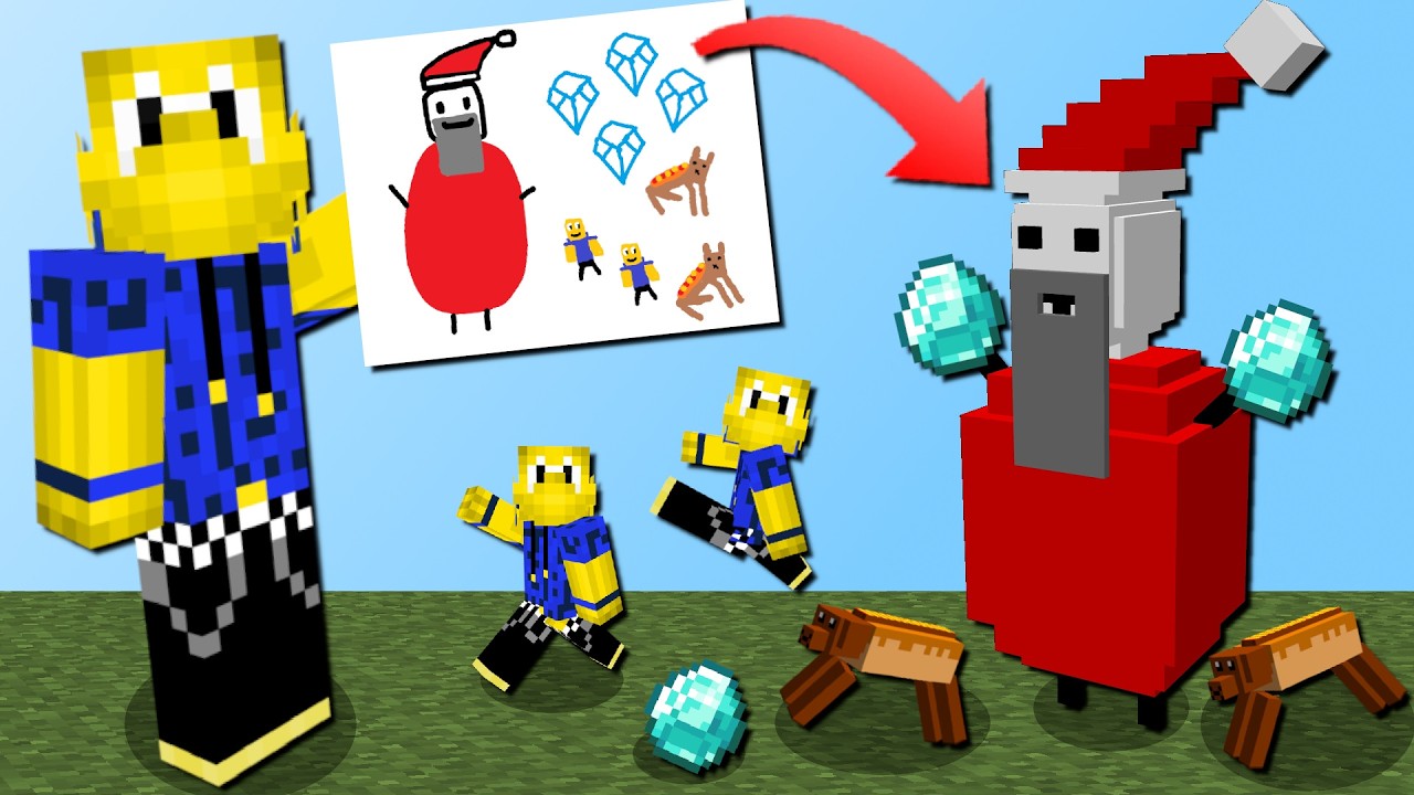 Wir malen einen Weihnachtsmann! (so dumm)