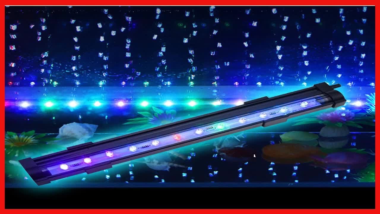 PULACO 2 Watt Aquarium Fish Tank Air Stone with Automatic Color