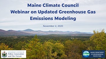 Updated Greenhouse Gas Emissions Modeling Webinar