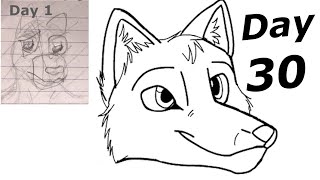 Learning to draw Furries in 30 days | Huge improvement!