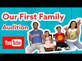 Our first family Audition for a commercial