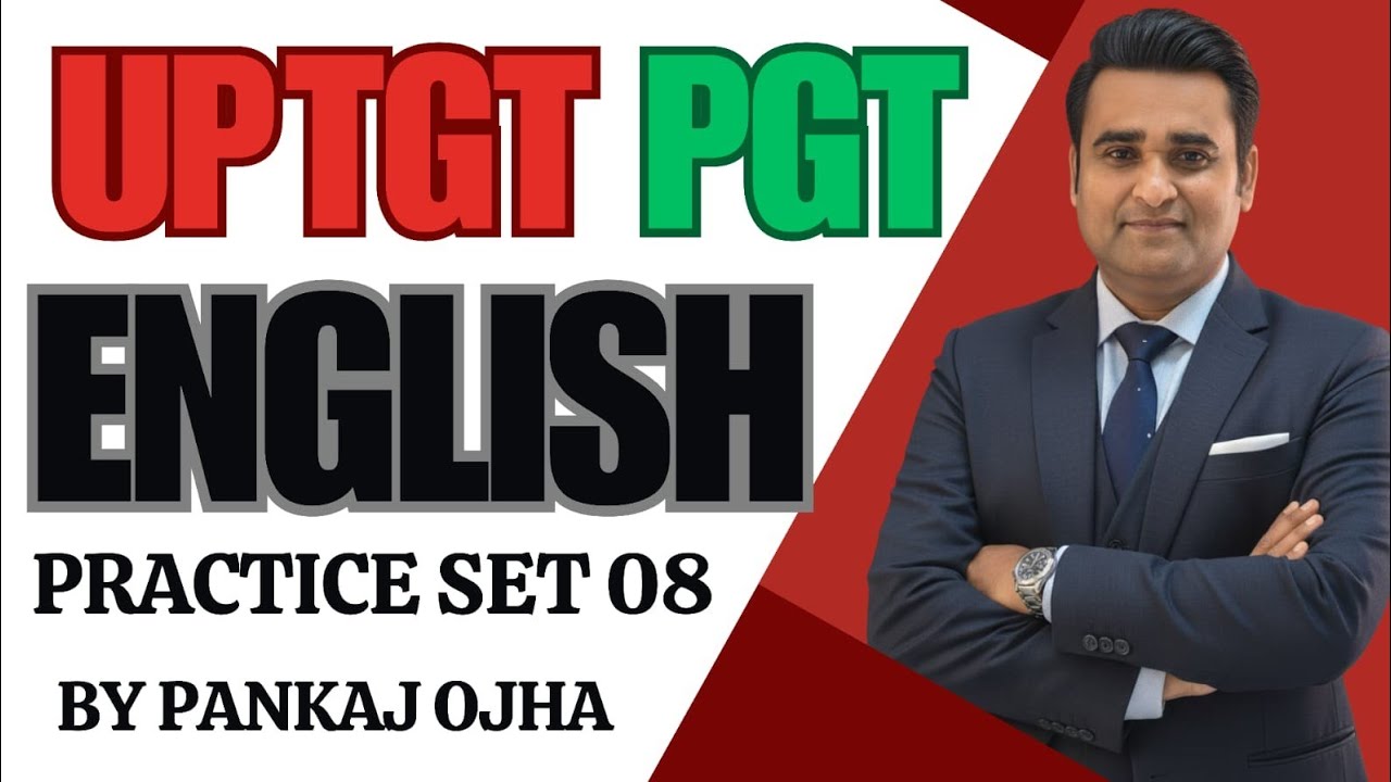 UP TGT PGT English 2026 | Practice Set 08
