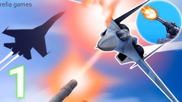 Air Defense : Airplane Shooting - Gameplay Walk-through Part 1 Level 1 - 9 iOS/Android