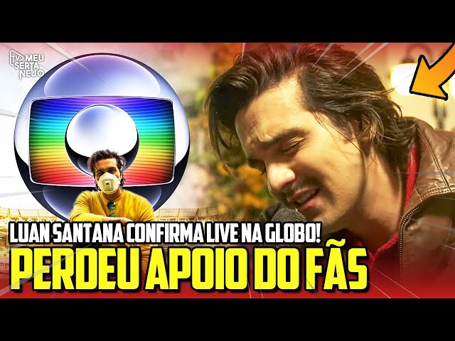 Após sucesso de live na TV Globo, Luan Santana abre o jogo sobre novo  projeto: ''Festejar em casa