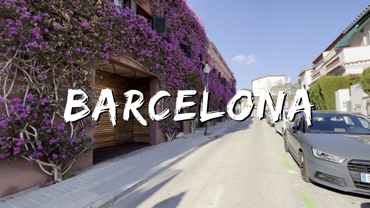 Barcelona Beautiful Neighborhood Walking Tour - 4K UHD