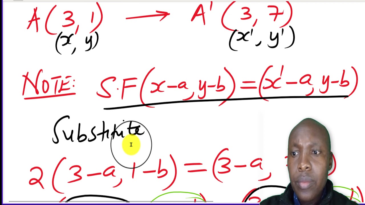 Finding the scale factor and the center of enlargement