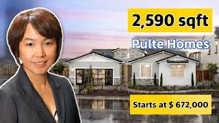 Pulte Homes ~ 2590 sqft, Easton Model | Lilac at Oakwood Trails , Manteca, CA | Starts at $671,000