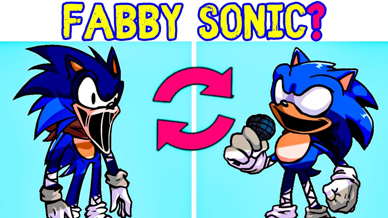 Pibby Sonic + Faker Sonic = Fabby Sonic? FNF Swap Characters (Friday ...