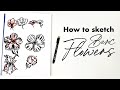 How to sketch a basic flower!