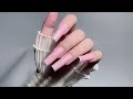 Tpo Free! Glittery Pink Long Nail Art with Sparkling Finish