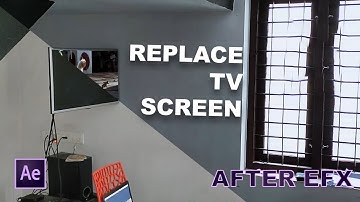 Replace TV screen with any shot- After effects tutorial