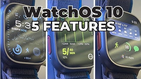 WatchOS 10 - 5 FEATURES on Day 1 with Apple Watch ULTRA!!! #apple #applewatch #applewatchultra