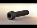 Curso y Tutorial de Solidworks  - TORNILLO ROSCA COMPLETA DIN 912 - SOCKET HEAD CAP SCREW‎