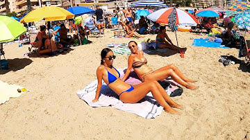 🇪🇦☀️🏝️Calpe Spain Beach Walk 4K | Best House Electronic Music & Stunning 60FPS Views  🎥
