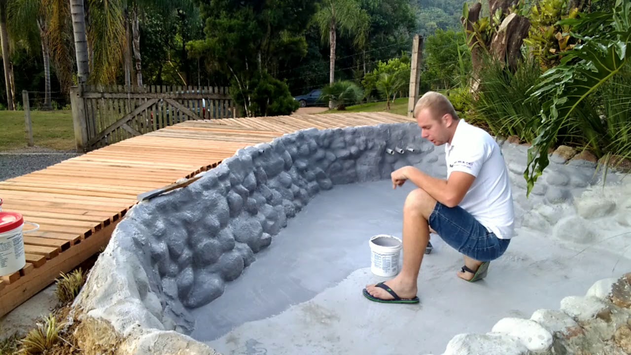 Aplicando impermeabilizante líquido no lago YouTube