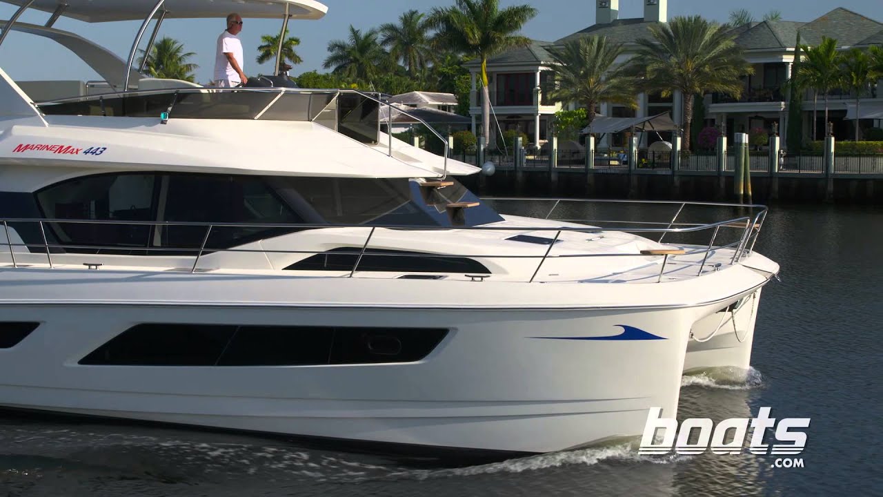 aquila 44 power catamaran boat review from boats.com - youtube