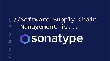 Software Supply Chain Management is Sonatype