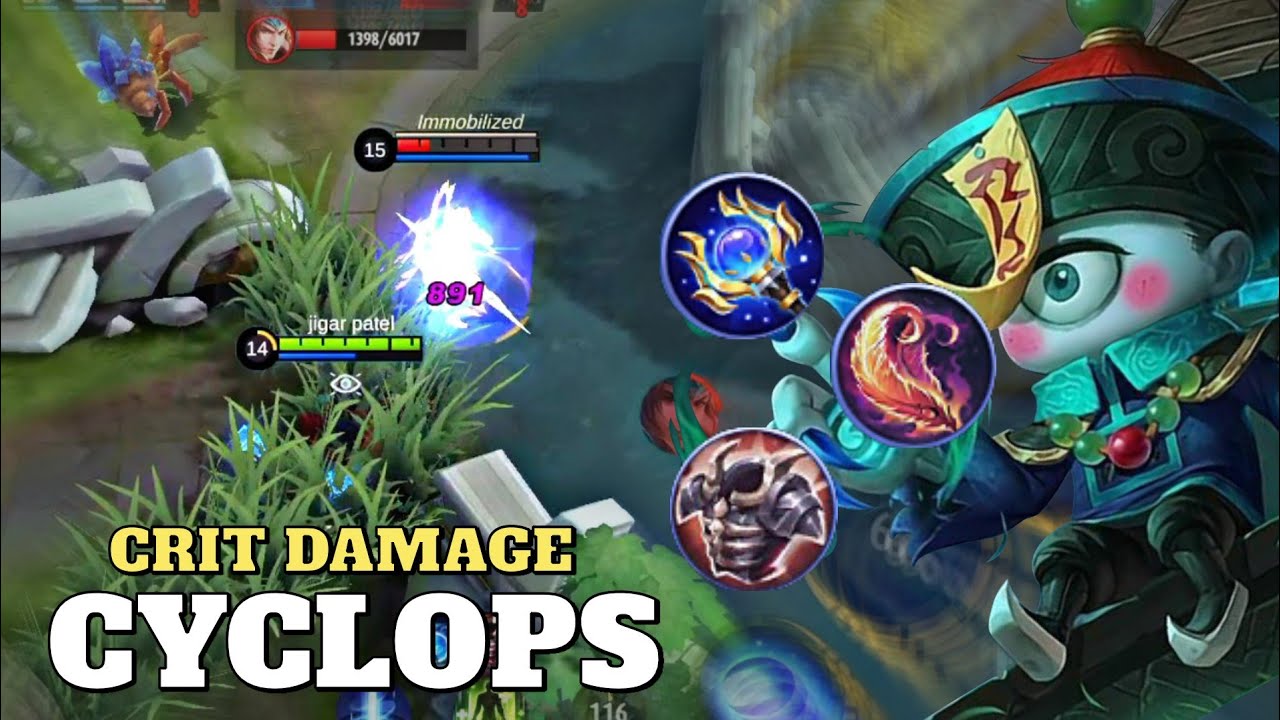 CYCLOPS CRIT BUILD INSANE BURST DAMAGE | CYCLOPS BEST BUILD 2021 | MLBB