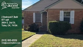 For Sale: 2604 E 2nd St, Tulsa, OK 74104
