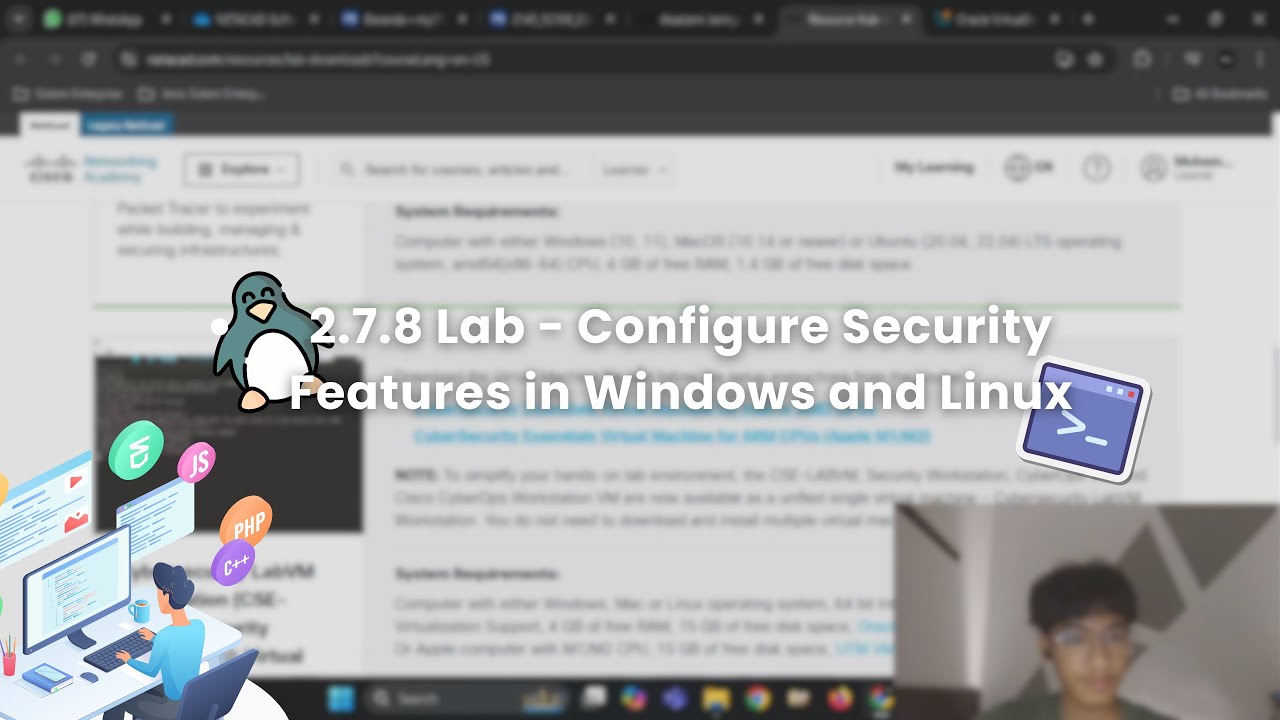 2.7.8 Lab - Configure Security Features in Windows and Linux - YouTube