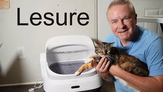 Lesure Self Cleaning Litter Box OpenTop Automatic Cat Litter Box with APP Control Anti-Pinch Sensor