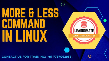 #shorts  more & less commands in linux . #learnomate