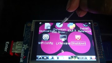 Raspberry pi touch screen ( Adafruit PiTFT ) with onscreen touch keyboard