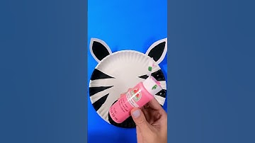 PAPER-PLATE CRAFT. / ZEBRA. ZEBRA. #craft #papercraft #zebra