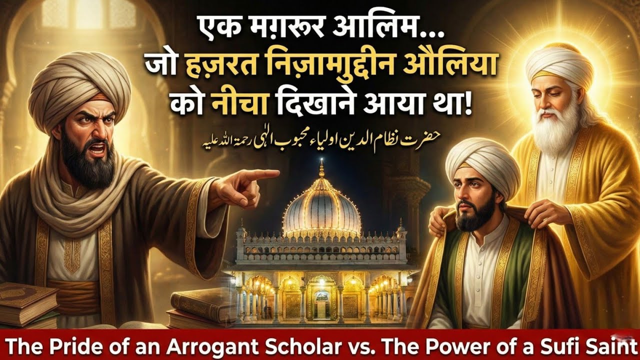 Jab Ek Magrur Alim Ne Hazrat Nizamuddin Auliya Ko Challenge Kiya! | Maulana Fakhruddin Story 