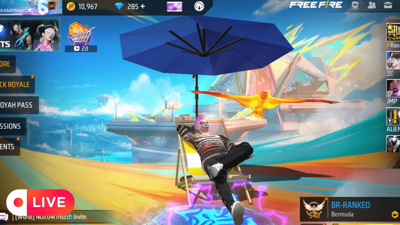 FREE FIRE GO LIVE AWM SHOT GARENA #shorts #shortslive