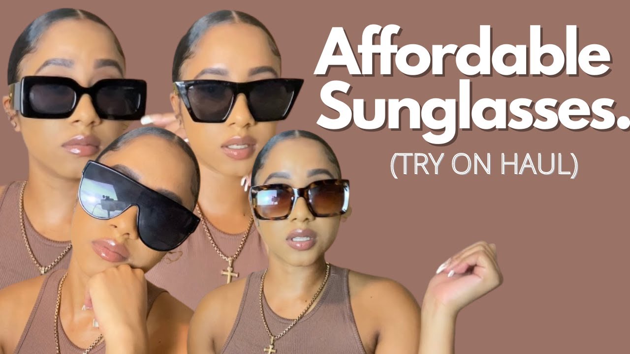 SUNGLASSES TRY-ON HAUL PT 1 (SUPER AFFORDABLE) SHEIN, PLT, AMAZON ETC. | Brittany Romae