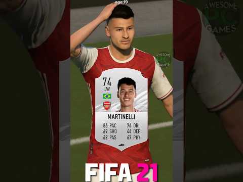 Gabriel Martinelli FIFA evolution (20-24) #shorts #eafc24 #fc24 #fifa #martinelli #arsenal #brazil