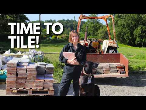 We Tiled Our First Floors! | Farmhouse Renovation (ep.58)