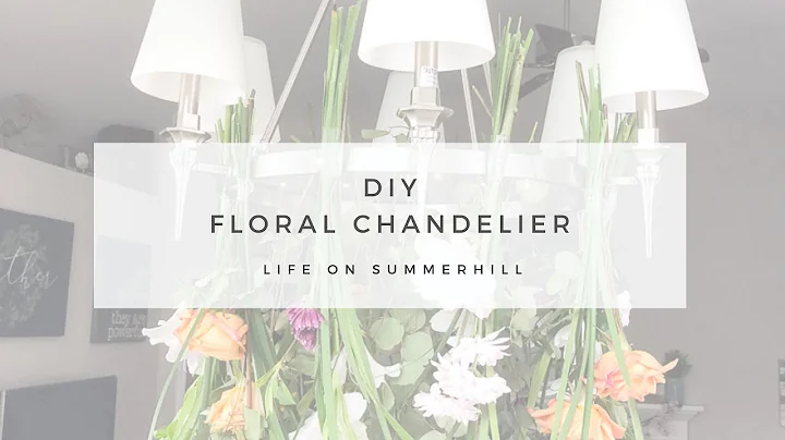 DIY FLORAL CHANDELIER