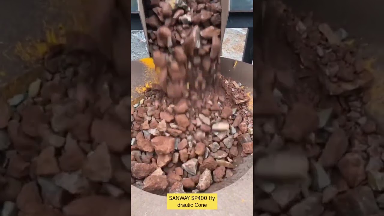 SANWAY SP400 Hydraulic Cone Crusher for Bauxite Secondary Crushing.Max.feed 290mm,Capacity ≥300t/h