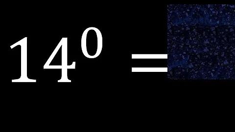 14 exponent 0 , number raised to the power, number above the number