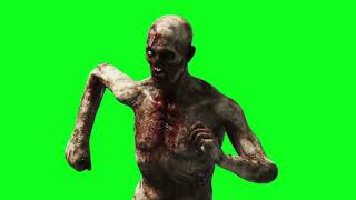 green screen zombie walking HD video || free download