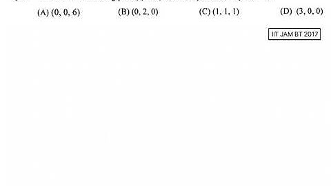 Maths | Problem 9 | IIT JAM BT 2017 solved | Qs. no. 38