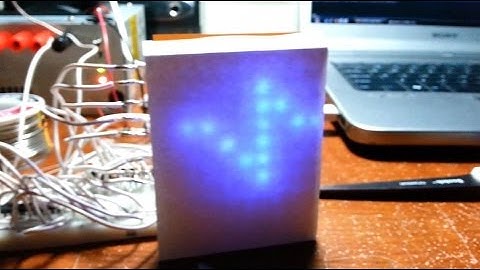 8x8 LE Matrix Display Heartbeat animation